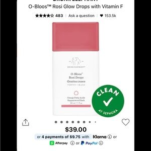 Drunk Elephant Pink and White Rosi Drops